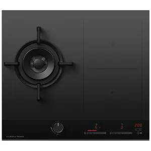 Fisher & Paykel Series 9 60cm Natural Gas Wok Burner and Induction Cooktop CGI603DNGTB4 by Fisher & Paykel, a Cooktops for sale on Style Sourcebook