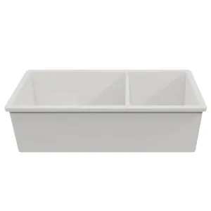 Turner Hastings Cuisine 93x48 Fine Fireclay Inset or Undermount One and a Half Bowl Sink Matte White CUD933FS-MW by Turner Hastings, a Kitchen Sinks for sale on Style Sourcebook