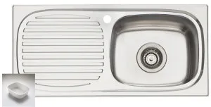 Oliveri Martini Single Bowl Left Hand Drainer Sink MR502 by Oliveri, a Kitchen Sinks for sale on Style Sourcebook
