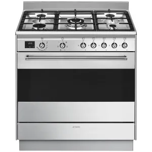 Smeg 90cm Classic Freestanding Dual Fuel Oven/Stove FS9606XS1 by Smeg, a Cooktops for sale on Style Sourcebook