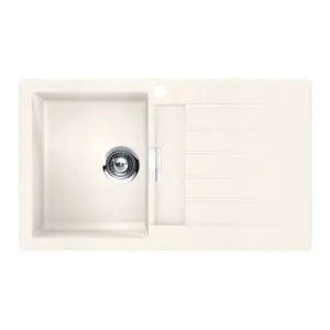 Abey Shock Signus Single Left Hand Bowl Sink with Drainer - Polaris D100WL by Abey, a Kitchen Sinks for sale on Style Sourcebook