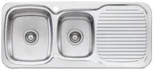Oliveri Lakeland 1 and 3/4 Bowl Right Hand Drainer Sink LL136 by Oliveri, a Kitchen Sinks for sale on Style Sourcebook