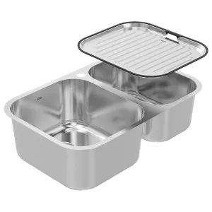 Abey NuQueen Brisbane Double Bowl Sink NQ180TH by Abey, a Kitchen Sinks for sale on Style Sourcebook