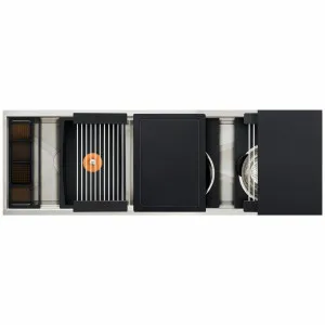 The Galley Ideal Work & Wash Station 5D Graphite Wood IWW-5-D-GT by The Galley, a Kitchen Sinks for sale on Style Sourcebook