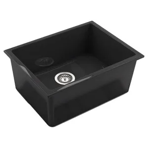 Abey Chambord Constance III Fireclay Sink - Black CONSTANCE-3B by Abey, a Kitchen Sinks for sale on Style Sourcebook