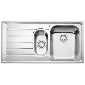 Franke Neptune 1 and 1/4 Bowl Sink with Left Hand Drainer NEX651LHD by Franke, a Kitchen Sinks for sale on Style Sourcebook