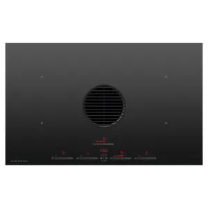 Fisher & Paykel Series 9 83cm Induction Cooktop with Integrated Ventilation Black Glass CID834DTB4 by Fisher & Paykel, a Cooktops for sale on Style Sourcebook