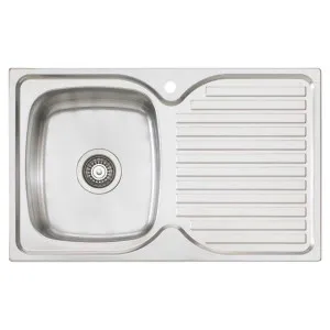 Oliveri Endeavour Single Bowl Topmount Sink with Right Hand Drainer EE21 by Oliveri, a Kitchen Sinks for sale on Style Sourcebook