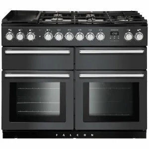 Falcon 110cm Nexus SE Freestanding Dual Fuel Oven/Stove Slate and Chrome NEXSE110DFSL-CH by Falcon, a Cooktops for sale on Style Sourcebook