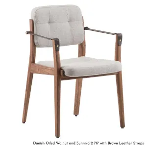 De La Espada Dining Armchair in Walnut Timber - Upholstery Range A 780SWA by De La Espada, a Chairs for sale on Style Sourcebook