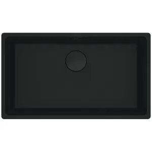 Franke Maris 720mm Single Bowl Undermount Sink with Extension Drainer Matte Black MRG110-72MB-FPC by Franke, a Kitchen Sinks for sale on Style Sourcebook