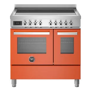 Bertazzoni Professional Series 90cm 5-Zone Induction Cooktop with Electric Double Oven Cooker Arancio PRO95I2EART by Bertazzoni, a Cooktops for sale on Style Sourcebook