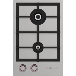 Spezialist 34cm 2 Burner Gas Cooktop With SS Inset Surface S30342SSLPG by Spezialist, a Cooktops for sale on Style Sourcebook