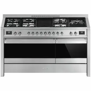 Smeg 150cm Classic Double Dual Fuel Stainless Steel Freestanding Oven A5AU-81 by Smeg, a Cooktops for sale on Style Sourcebook