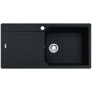 Franke Urban 1000mm Single Bowl Topmount Sink with Left Hand Drainer - Onyx UBG611-100ONLHD by Franke, a Kitchen Sinks for sale on Style Sourcebook