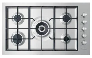 Fisher & Paykel Series 9 90cm Natural Gas Flush Fit Cooktop Stainless Steel CG905DWNGFCX3 by Fisher & Paykel, a Cooktops for sale on Style Sourcebook