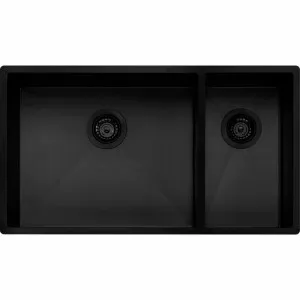 Oliveri Spectra 1 & 1/2 Bowl Sink Black SB35BK by Oliveri, a Kitchen Sinks for sale on Style Sourcebook
