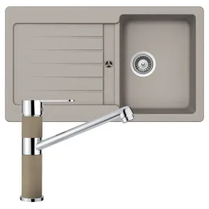 Abey Schock Typos Single Bowl with Drainer Sink & Tap Pack TD100TC by Abey, a Kitchen Sinks for sale on Style Sourcebook