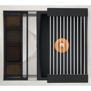 The Galley Ideal WashStation 2C Wash Kit Graphite Wood IWA-2-C-GT by The Galley, a Kitchen Sinks for sale on Style Sourcebook