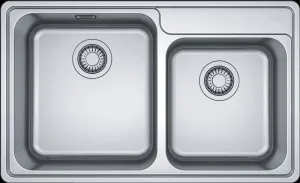Franke Bell 1.3/4 Bowl Topmount Sink with Extension Drainer BCX6204235FPC by Franke, a Kitchen Sinks for sale on Style Sourcebook