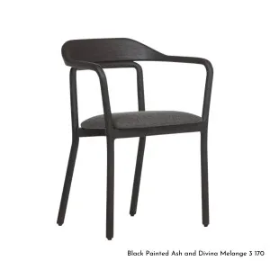 De La Espada Duet Chair with Upholstered Seat in Ash Timber - Uphlostery Range A - 753SAA by De La Espada, a Chairs for sale on Style Sourcebook
