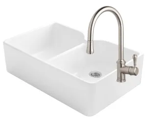 Abey Chambord Clotaire Double Bowl Sink Pack CLOTAIRE-2WTBN by Abey, a Kitchen Sinks for sale on Style Sourcebook