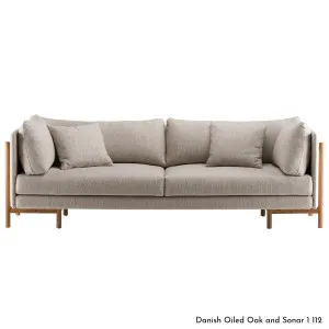 De La Espada Frame Medium Sofa in Oak Timber - Upholstery Range A 766MAKA by De La Espada, a Sofas for sale on Style Sourcebook