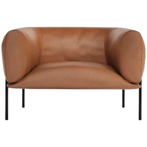 Molinari Rondo Armchair - Nobilis Leather Brown RDOARMCHL8N04 by Molinari, a Chairs for sale on Style Sourcebook