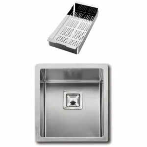 Artinox Radius 34 Single Bowl Sink with Strainer RAACC3440 by Artinox, a Kitchen Sinks for sale on Style Sourcebook