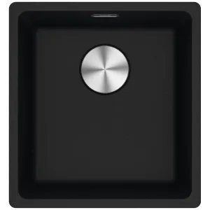 Franke Maris 370mm Single Bowl Undermount Sink with Extension Drainer Onyx MRG110-37ON-FPC by Franke, a Kitchen Sinks for sale on Style Sourcebook