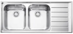 Franke Neptune Double Bowl Sink with Right Hand Drainer NEX621RHD by Franke, a Kitchen Sinks for sale on Style Sourcebook