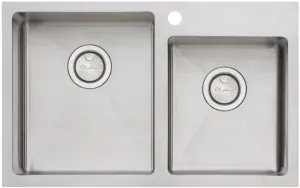 Oliveri Apollo 1 and 3/4 Bowl Inset Sink AP1415 by Oliveri, a Kitchen Sinks for sale on Style Sourcebook