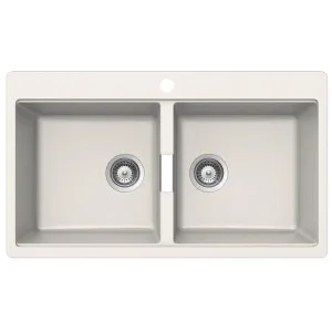 Abey Schock Horizont Double Bowl Sink N200W by Abey, a Kitchen Sinks for sale on Style Sourcebook