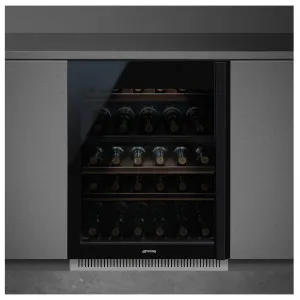 Smeg Dolce Stil Novo Built-In Wine Cooler - Left Hinge Black CVIA638LN3 CVI638LN3 by Smeg, a Wine Fridges for sale on Style Sourcebook