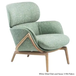 De La Espada Elysia Lounge Chair in Oak Timber - Upholstery Range A - 101KA by De La Espada, a Chairs for sale on Style Sourcebook
