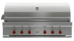 WOLF 137cm Built-in Outdoor Natural Gas Grill with Griddle Plate ICBOG54-825199 by Wolf, a BBQs for sale on Style Sourcebook