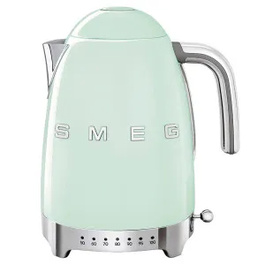 Smeg 50s Retro Style Temperature Control Electric Kettle Pastel Green KLF04PGAU by Smeg, a Small Kitchen Appliances for sale on Style Sourcebook