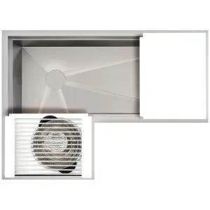 The Galley Ideal Corner Workstation 3X4C - White IWS-3X4-C-WH by The Galley, a Kitchen Sinks for sale on Style Sourcebook