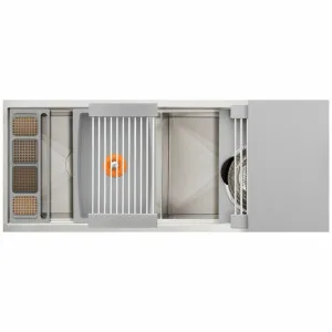 The Galley Ideal Work & Wash Station 4D Grey Resin IWW-4-D-GR by The Galley, a Kitchen Sinks for sale on Style Sourcebook
