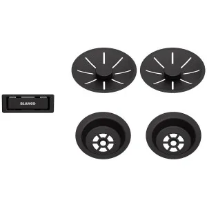 Blanco InFino Waste Kit for Double Bowl Black 239979 by Blanco, a Kitchen Sinks for sale on Style Sourcebook