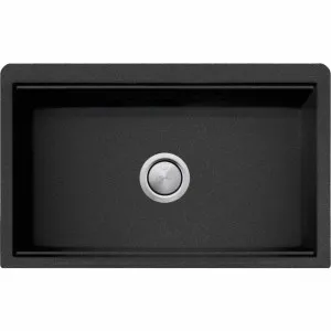Oliveri Santorini Farmhouse Undermount Sink Black ST-BL1584U by Oliveri, a Kitchen Sinks for sale on Style Sourcebook