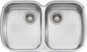Oliveri Monet Double Bowl Undermount Sink MO70U by Oliveri, a Kitchen Sinks for sale on Style Sourcebook