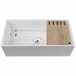 Abey Chambord Legrande Reversible 1 & 1/2 Fireclay Sink LEGRANDE-3W by Abey, a Kitchen Sinks for sale on Style Sourcebook