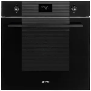 Smeg 60cm Black Stopsol Glass Oven with Vapour Clean SOA6101TNO by Smeg, a Ovens for sale on Style Sourcebook