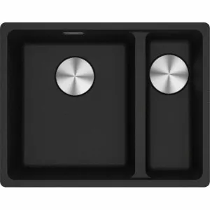 Franke Maris 340/150mm 1 and 1/2 Bowl Right Topmount Sink Onyx MRG660-SBRONB by Franke, a Kitchen Sinks for sale on Style Sourcebook