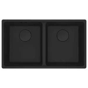 Franke Maris 350mm Double Bowl Topmount Sink Matte Black MRG620-3535MBB by Franke, a Kitchen Sinks for sale on Style Sourcebook