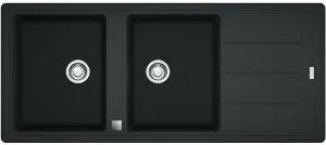 Franke Basis Double Bowl Reversible Drainer Sink BFG621BONYX by Franke, a Kitchen Sinks for sale on Style Sourcebook