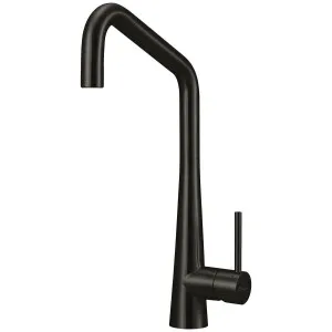 Oliveri Essente 316 Stainless Steel Square Goose Neck Mixer - Brushed Black SS31670-BL by Oliveri, a Kitchen Taps & Mixers for sale on Style Sourcebook