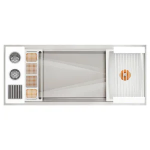 The Galley Ideal WashStation 4S Wash Kit White Resin IWA-4-S-WH by The Galley, a Kitchen Sinks for sale on Style Sourcebook