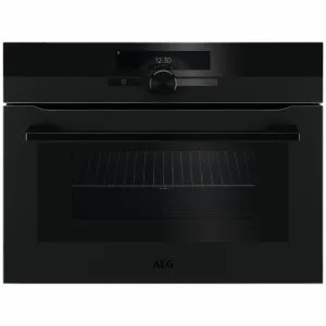 AEG 60cm CombiQuick Built-In Combi-Microwave - Matte Black KMK96708PT by AEG, a Microwave Ovens for sale on Style Sourcebook